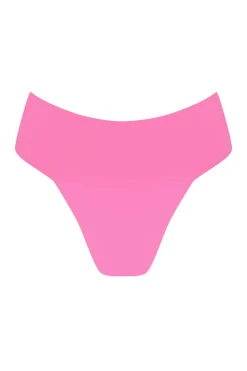 Banded Waist Bikini Bottom - Guava