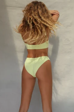 Classic Coverage Bikini Bottom - Lime Creme