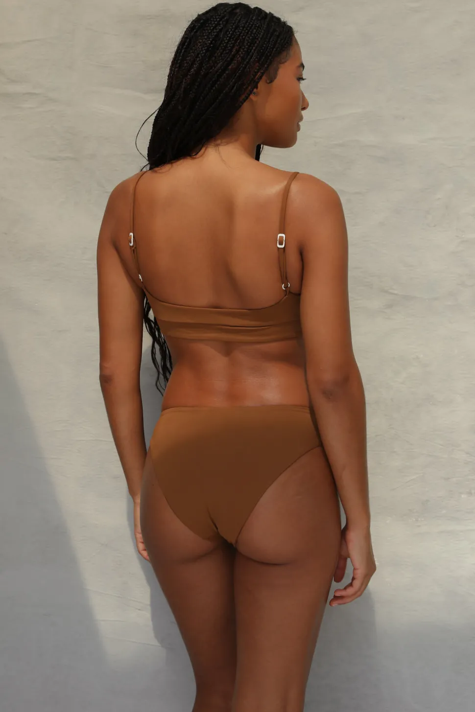 Classic Coverage Bikini Bottom - Toffee