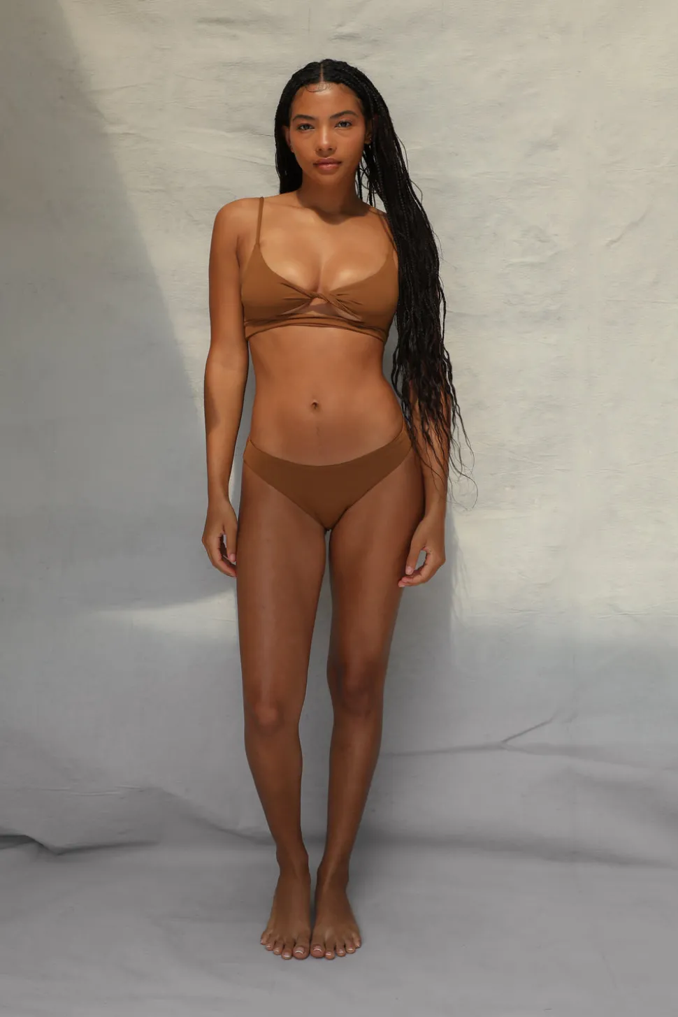 Classic Coverage Bikini Bottom - Toffee